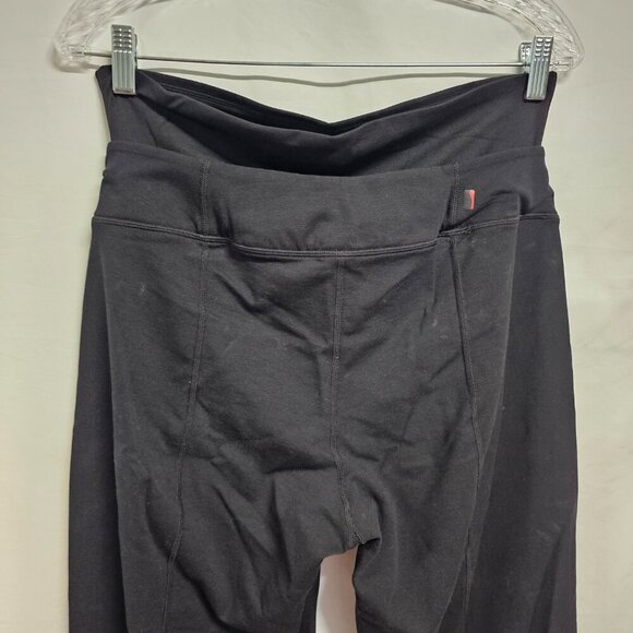 Spanx Double Waistband Mid Belly Maternity Flare Women Pants Size 1X Black - Picture 8 of 13